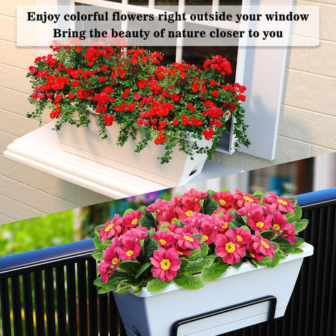 Tectsia herb and flower windowsill box ideal for small kitchen herbs