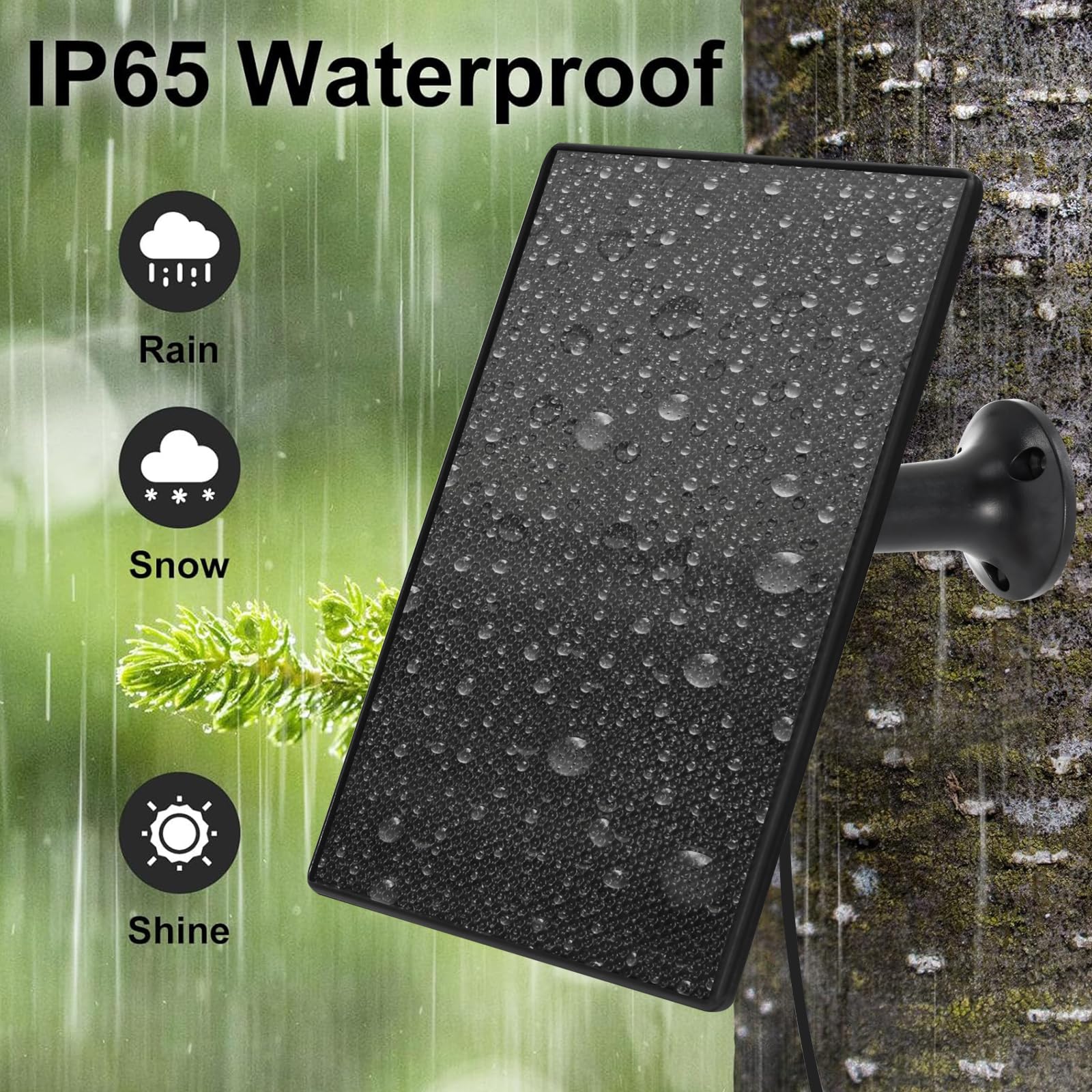 Teczckc 360-degree mount – adjustable bracket for optimal sun exposure.
