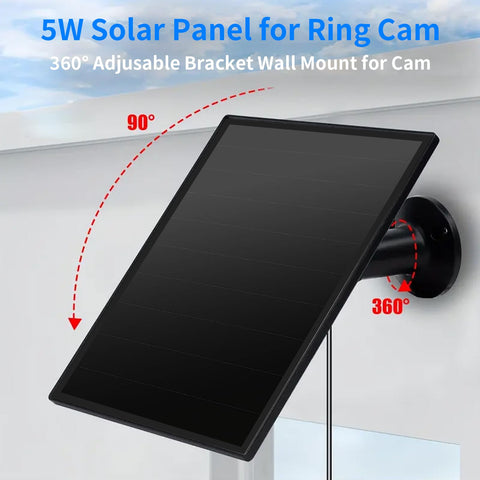 Teczckc Ring solar panel packaging includes mounting screws and bracket