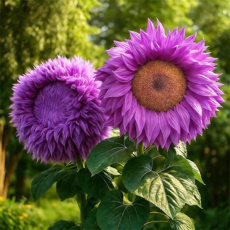 Teddy Bear Sunflower Seeds thrive in well-drained soil with full sun