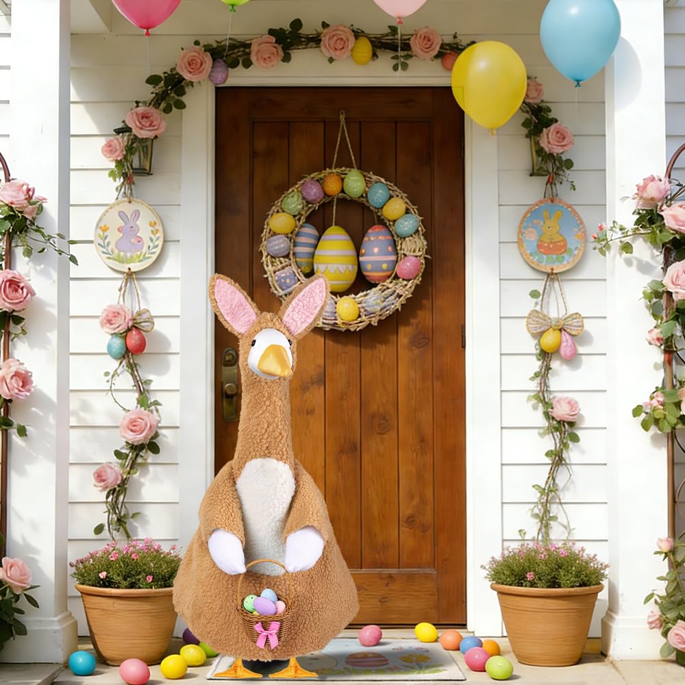 Teeanzo Easter garden party decor idea brings playful focal point outdoors.