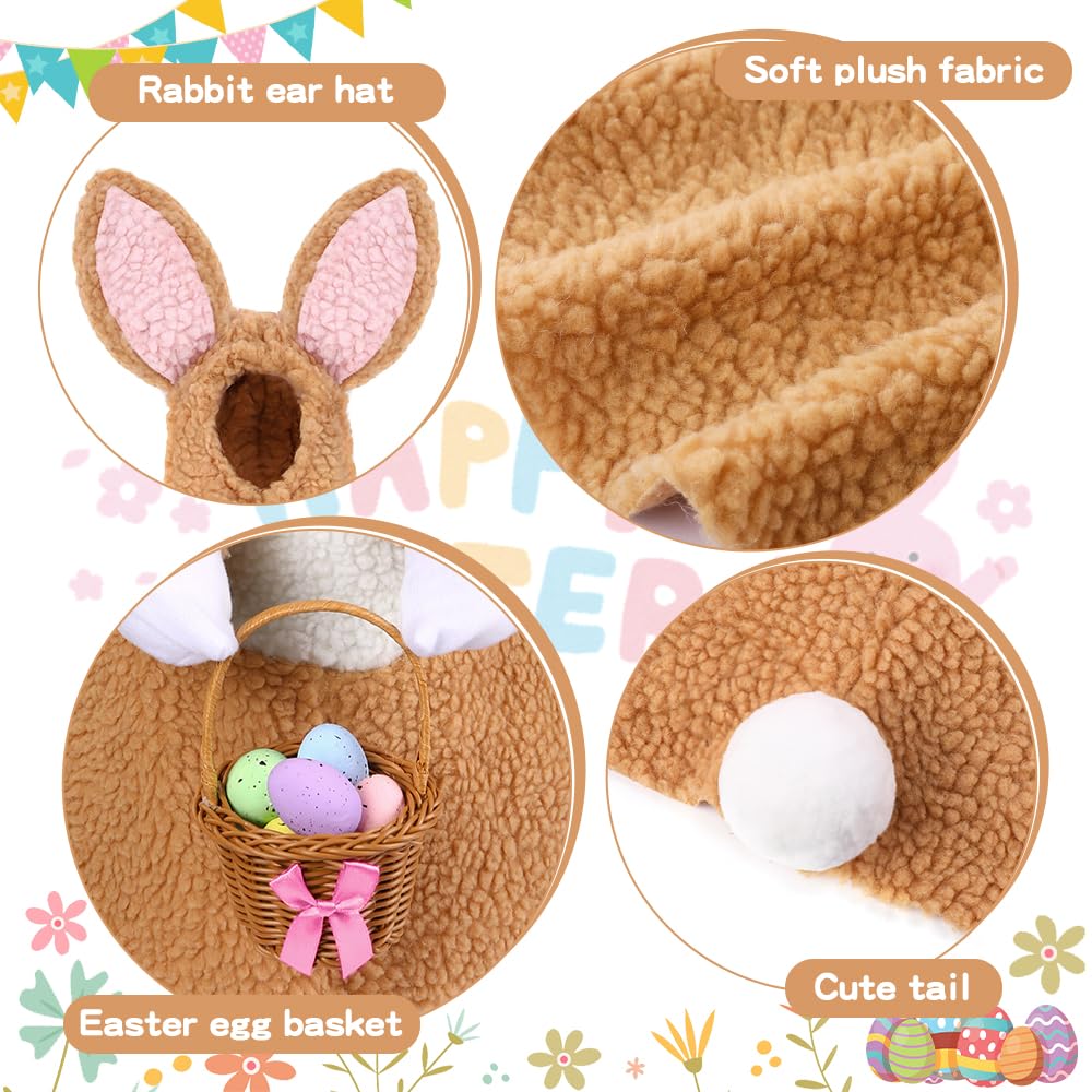 Teeanzo Easter goose outfit bunny hat adds playful charm to your porch display.