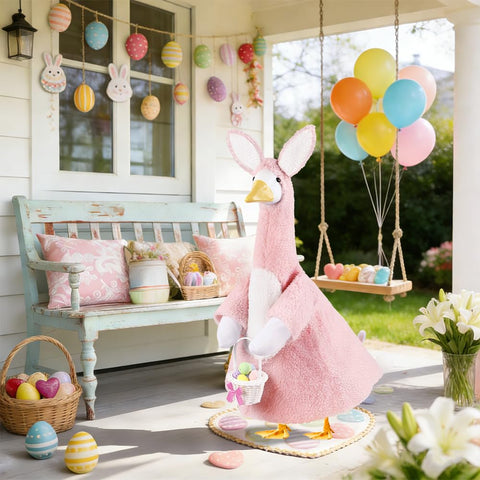 Teeanzo ready-to-display goose outfit for porch or garden celebrations.