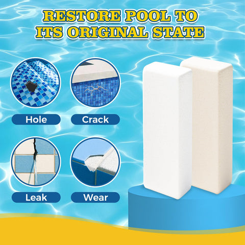 Teenanseen Pool Putty underwater-application seals cracks without draining the pool.