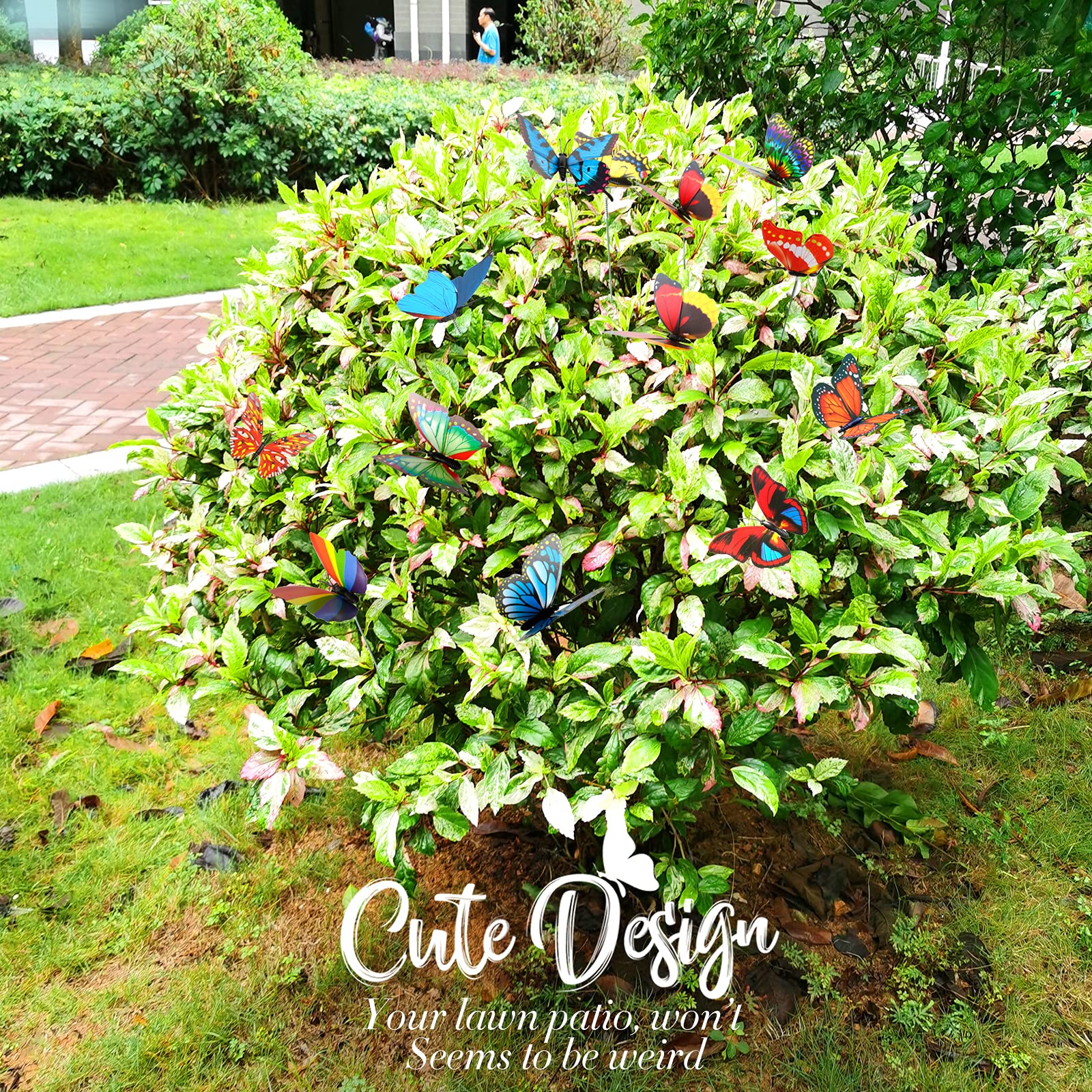 Teenitor butterfly decor suits gardens, pots, patios, and fairy scenes.