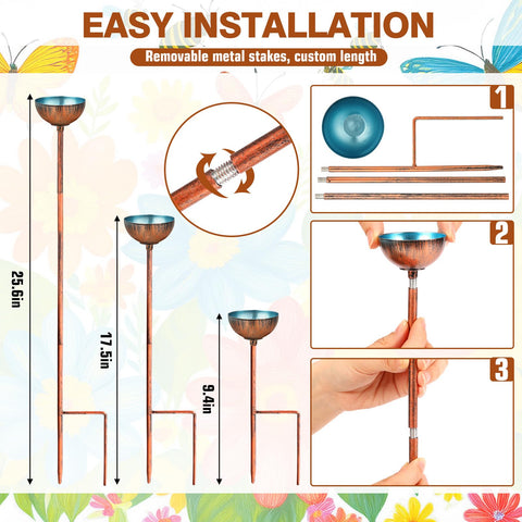 Teenyyou garden decor that doubles as a pollinator drinking station
