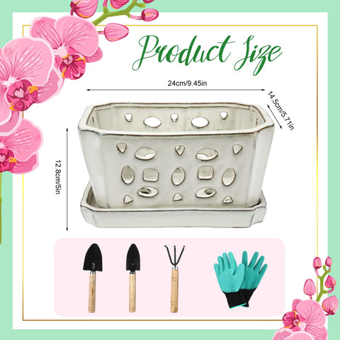 Teenyyou ceramic pot with saucer catches excess water and protects surfaces.
