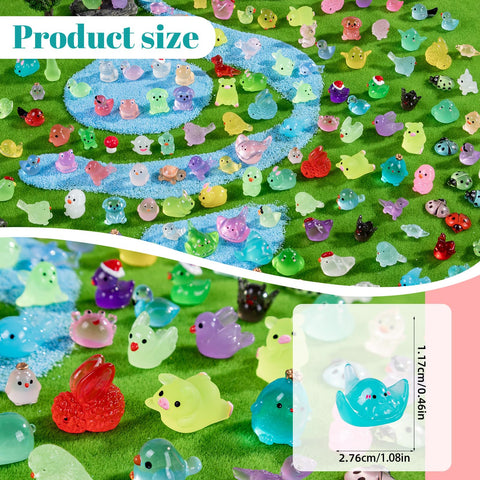 Teenzee small resin animals fit tight spaces for terrarium displays.
