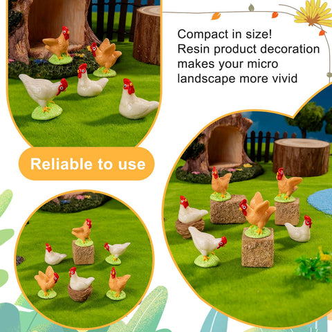 Teenzee 60 pcs resin figures ideal for craft projects and desk decor.