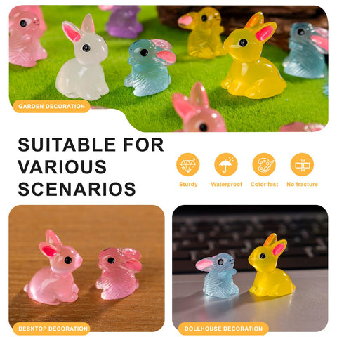 Teenzee tiny bunnies for DIY fairy garden and craft projects