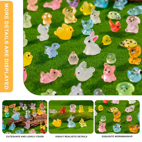 Teenzee colorfully detailed resin animals enhance tiny landscapes and craft projects.