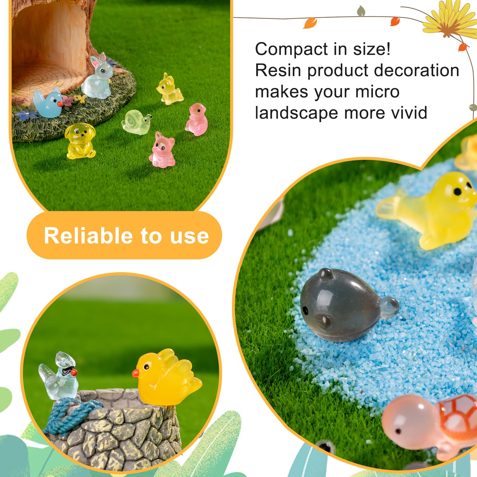 Teenzee charming mini animals are durable resin decorations for gifts and collections.