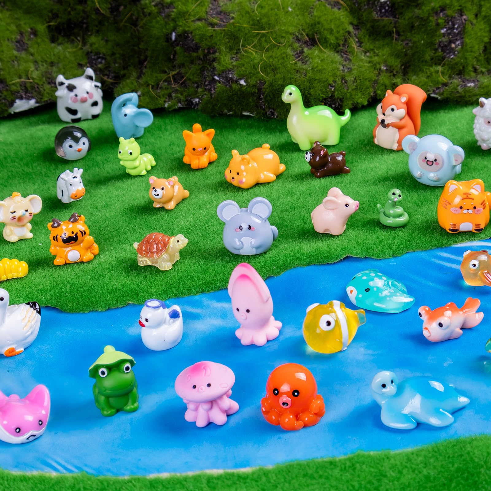 Teenzee mini critters: glossy finish adds charm to craft projects.