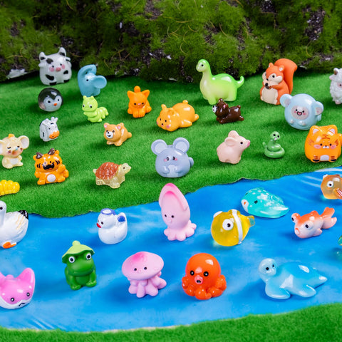 Teenzee mini critters: glossy finish adds charm to craft projects.