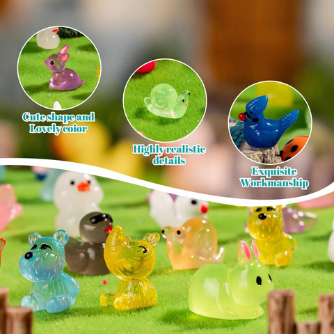 Teenzee mini resin animals decor-use options brighten shelves and desks.