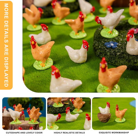 Teenzee variety tiny animals set for playful fairy garden accents.