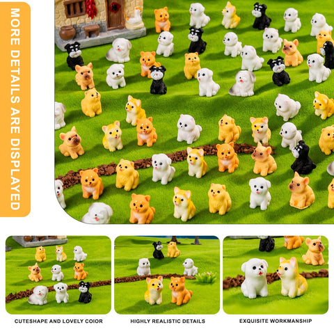 Teenzee resin dog figure 2 adds charm to miniature landscapes and kid-friendly hide-and-seek crafts