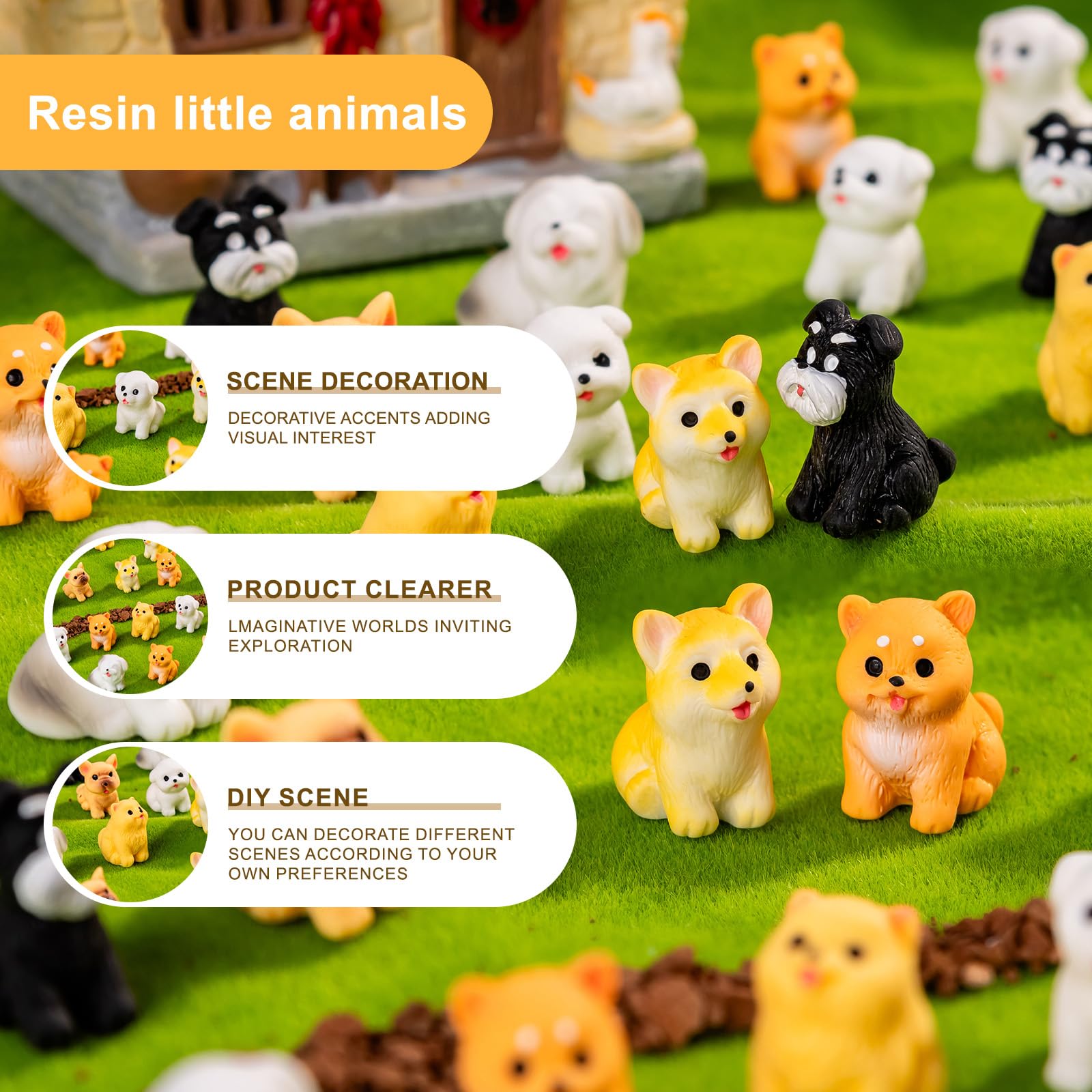 Teenzee resin dog figure 4 brightens DIY projects with glossy finishes and detailed textures