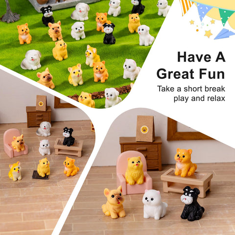 Teenzee miniature dog figure 5 perfect for gifting, party decor, and playful office pranks