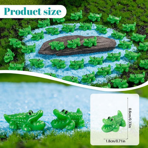 Teenzee mini crocodile figures add whimsy to crafts, gifts, and desk or shelf accents