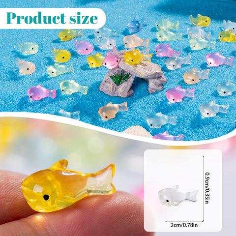 Teenzee miniature shark figures for fairy gardens and whimsical landscape displays.