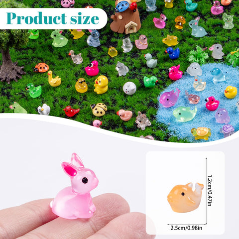 Teenzee tiny animal figurines ideal for DIY decor and miniature landscapes.