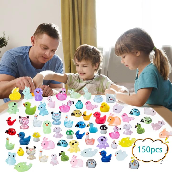 Teenzee small animal figurines bulk pack suitable for hobbies and crafts.