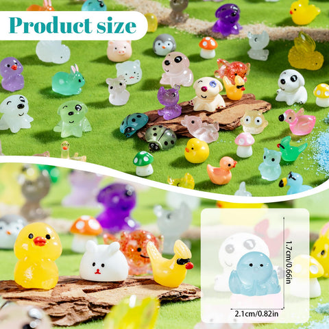 Teenzee variety miniature animals ideal for fairy gardens and home decor.