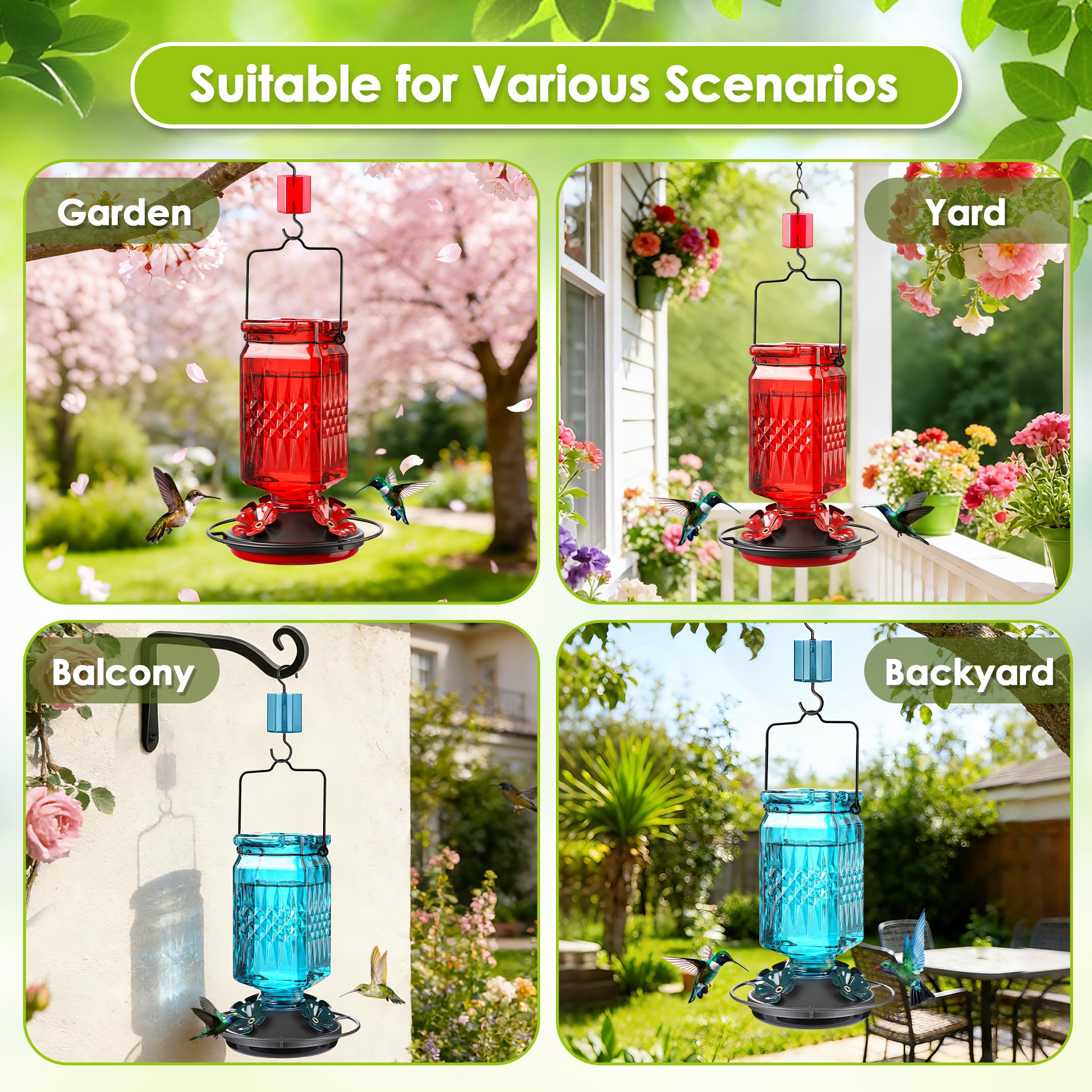 Tegarbed hummingbird feeder gift-idea ideal for bird lovers and home gardens