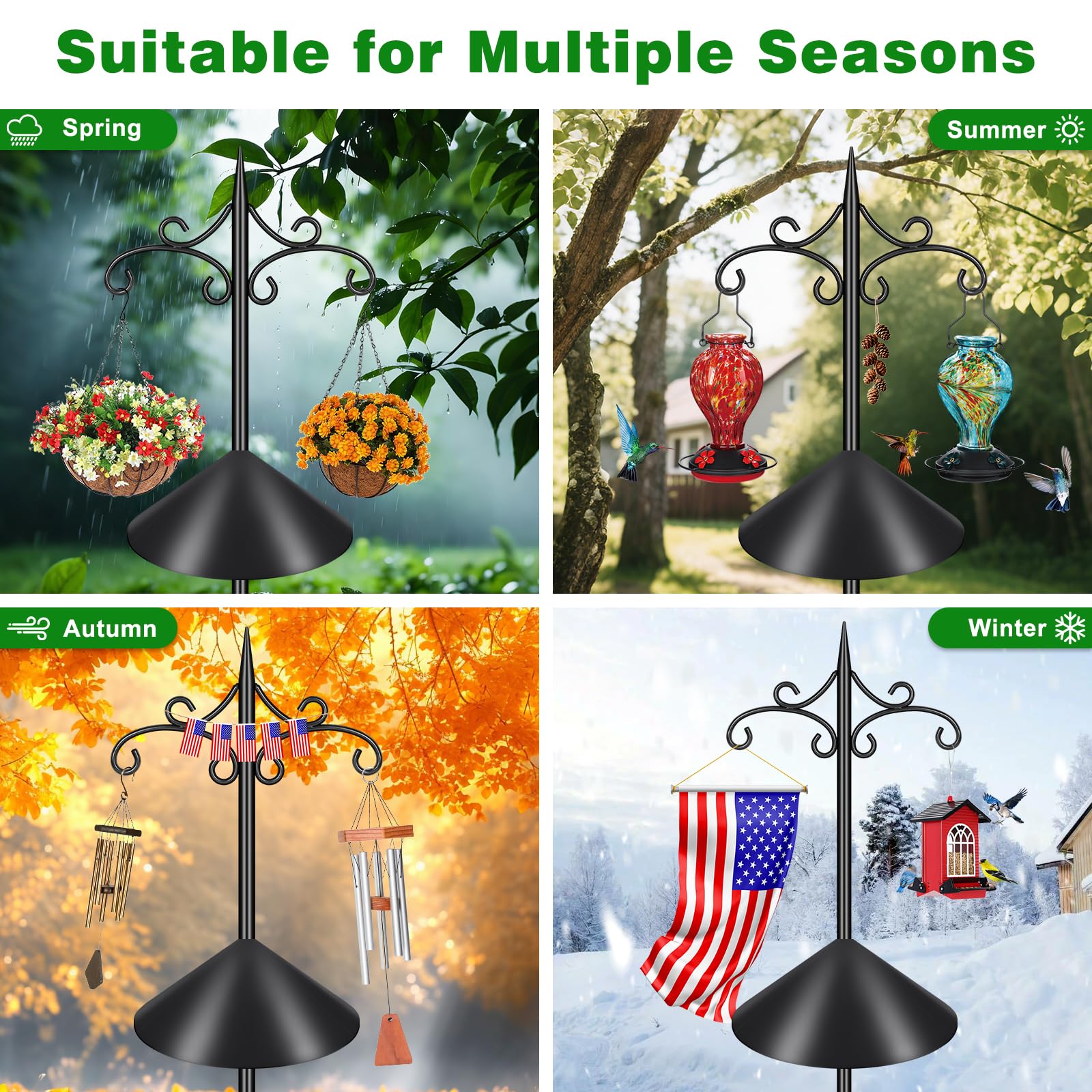 Tegarbed durable pole ready for year-round outdoor use.