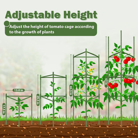 Tegarbed 3-tier connectors allow customizable support for climbing plants