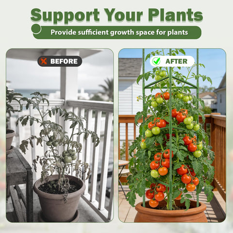 Tegarbed versatile cage supports in-ground beds or pots