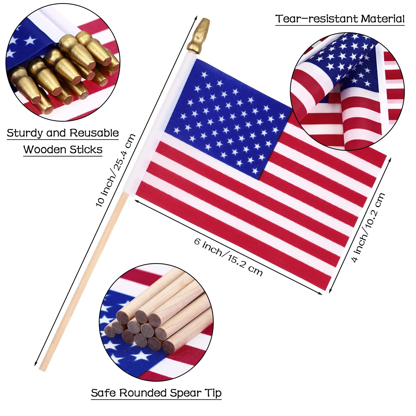Tegeme American flag design with stars and stripes enhances patriotic displays.