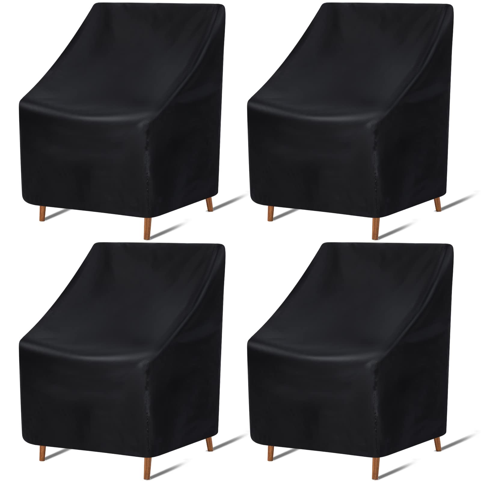 Tegeme outdoor chair cover 47x25x27.5 inch fits stackable chairs.