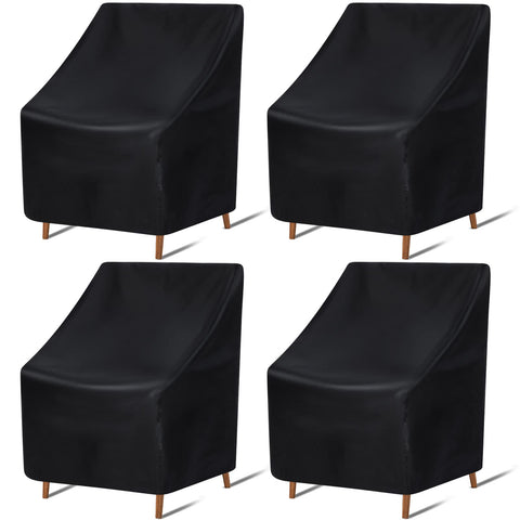 Tegeme outdoor chair cover 47x25x27.5 inch fits stackable chairs.