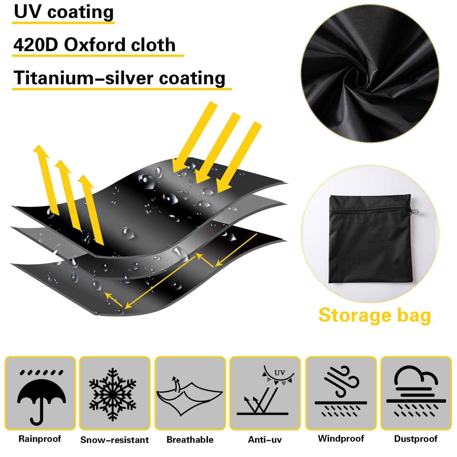 Tegeme chair cover shows secure drawstring bottom seal.