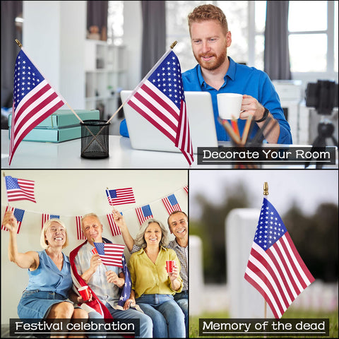 Tegeme handheld flags are lightweight for easy waving during parades.