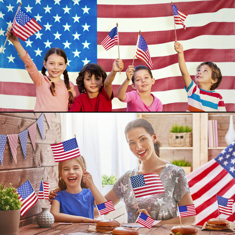 Tegeme small flags for lawn and stage decor and occasions.