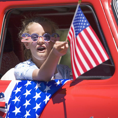 Tegeme patriotic decor flags for Independence Day and Memorial Day.