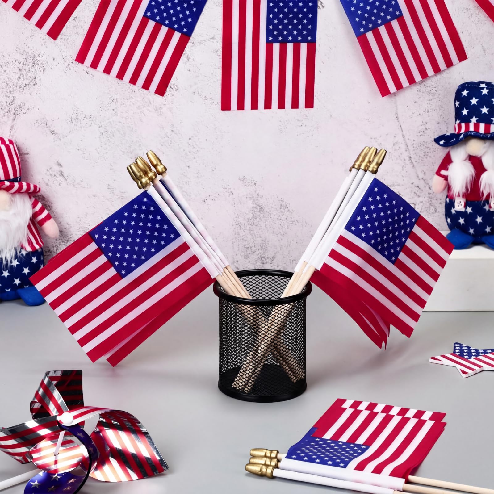 Tegeme patriotic decor for parties and outdoor celebrations.