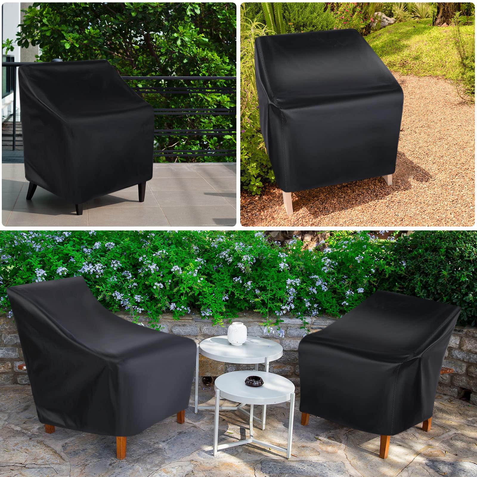 Tegeme weather-resistant fabric guards furniture from elements.