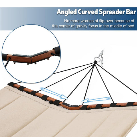 TEGERDEGER hammock nylon rope emphasizes weather resistance and long-lasting suspension.