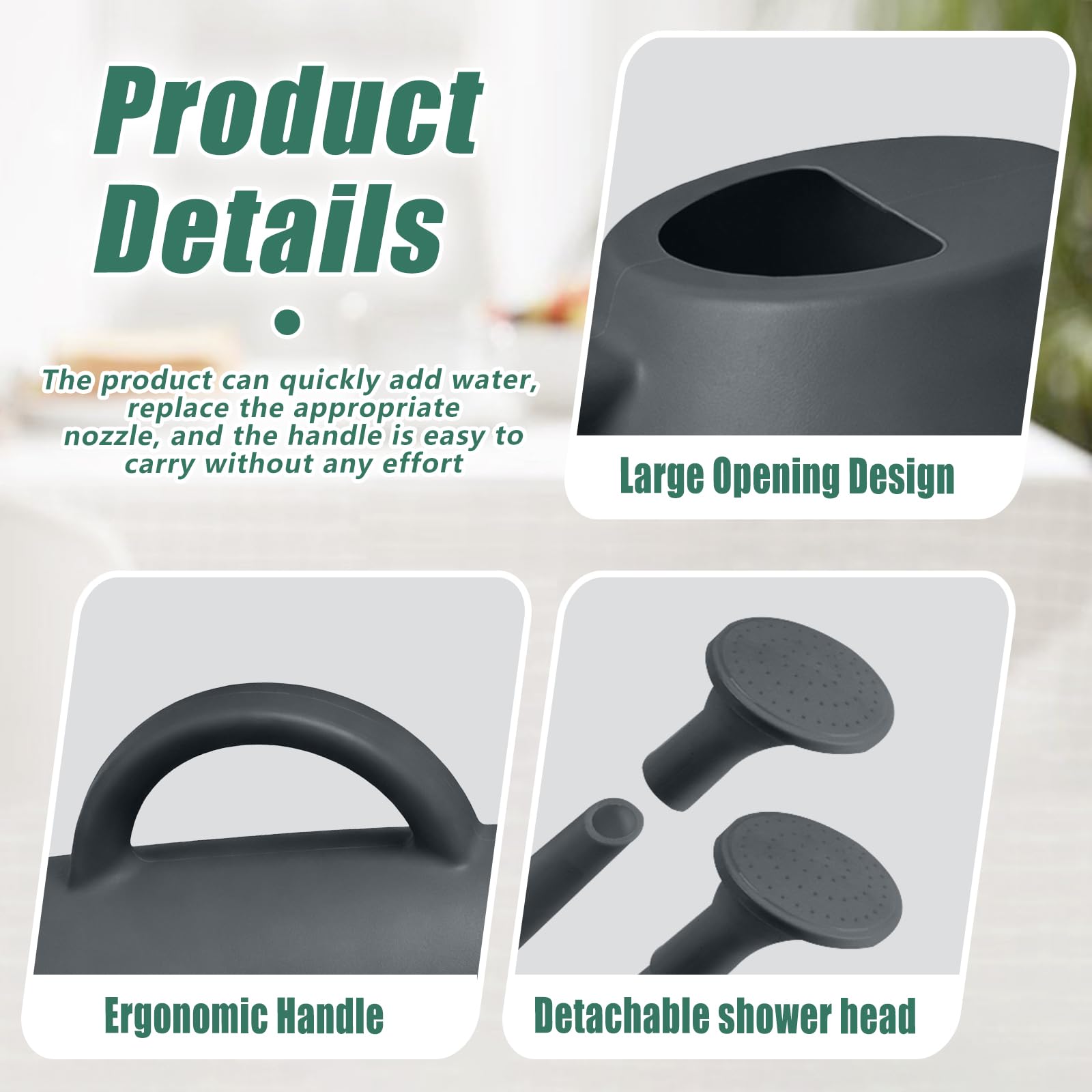 TEIUKAX long-spout design enables controlled pours over rooted beds.