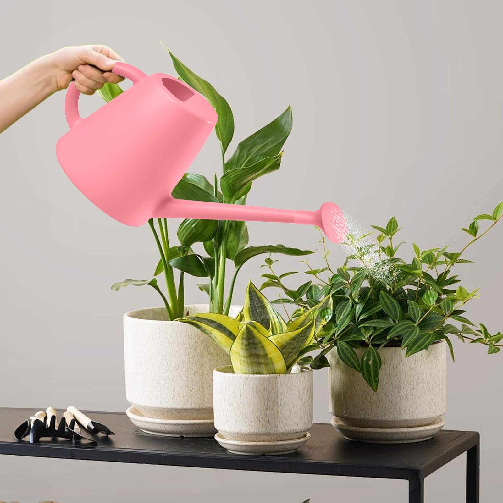 TEIUKAX ideal for flowers and houseplants with stylish pink design.