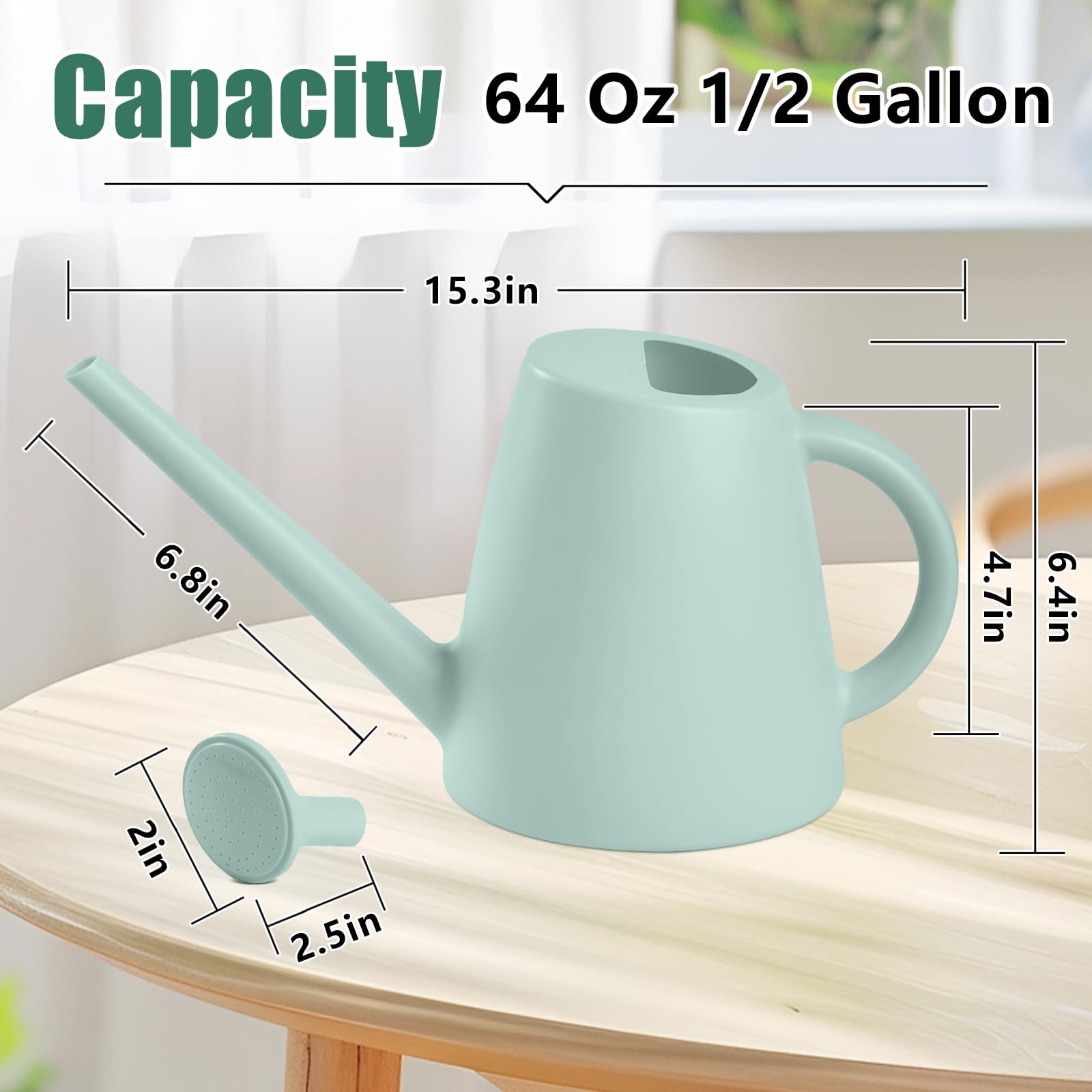 TEIUKAX watering can suitable for indoor and outdoor plant care.