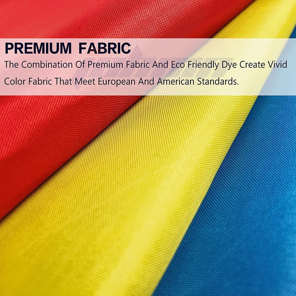 Teiulon vivid-color flag enhances visibility on balconies and gardens.