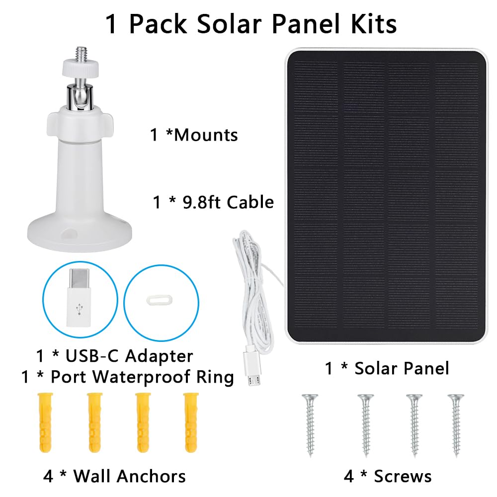 Package includes all components for quick TEKCAM solar charging setup.