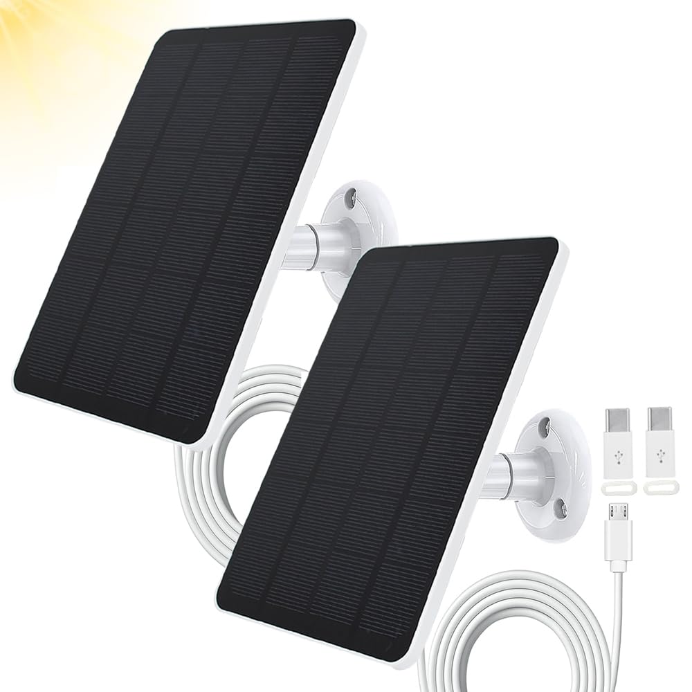 TEKCAM solar panel wyze-compatible powering outdoor cameras for steady daytime power