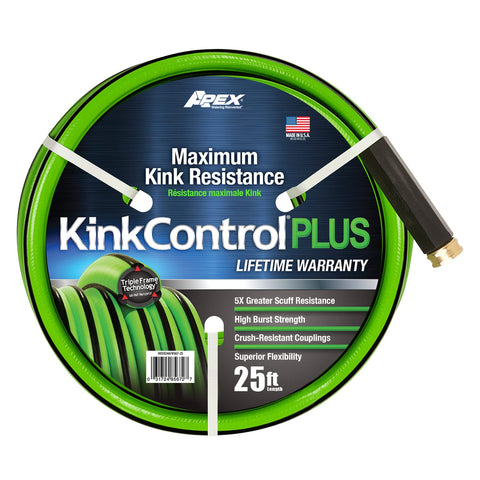 Teknor Apex Kink Control Plus 25ft hose extended view for yard tasks