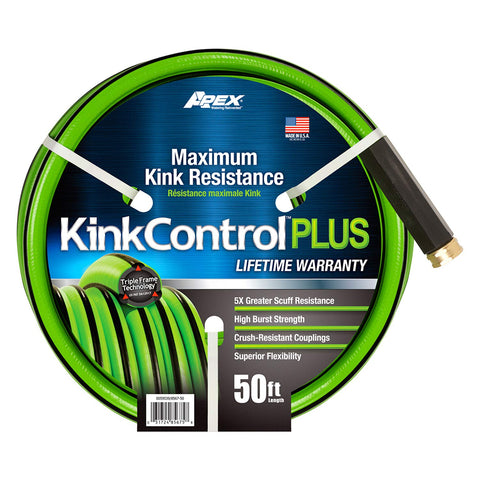 Teknor Apex Kink Control Plus hose with raised ridges demonstrating kink resistance and durability.